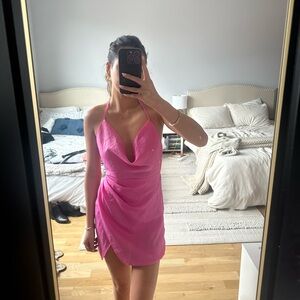 Princess Polly Pink Mini Halter Dress